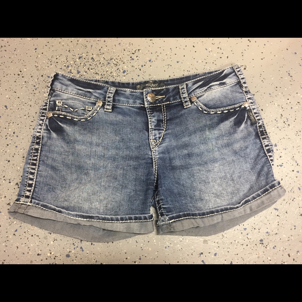 Silver Jeans McKenzie Flap Short W32 stretch
